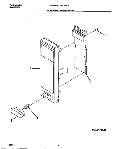 MICROWAVE CONTROL PANEL