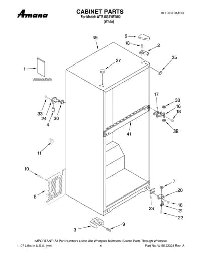 CABINET PARTS