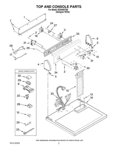 TOP AND CONSOLE PARTS