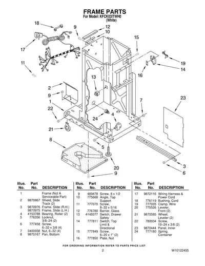 FRAME PARTS