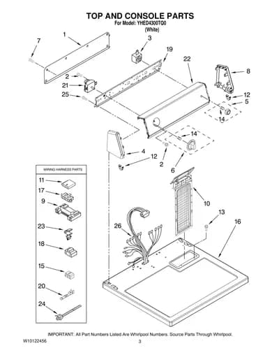 TOP AND CONSOLE PARTS