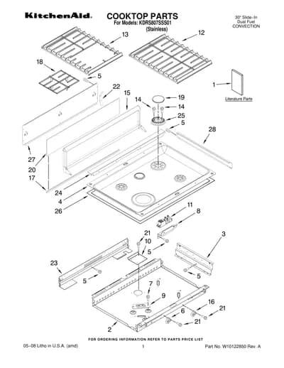 COOKTOP PARTS