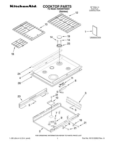 COOKTOP PARTS