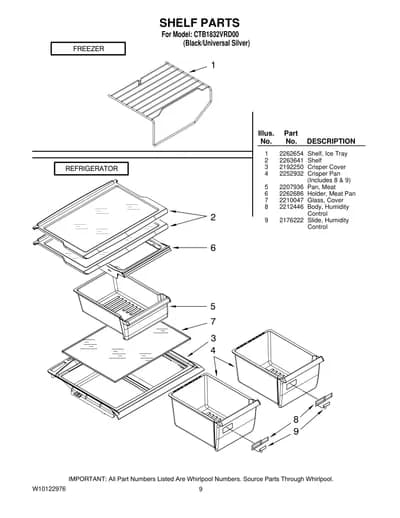 SHELF PARTS