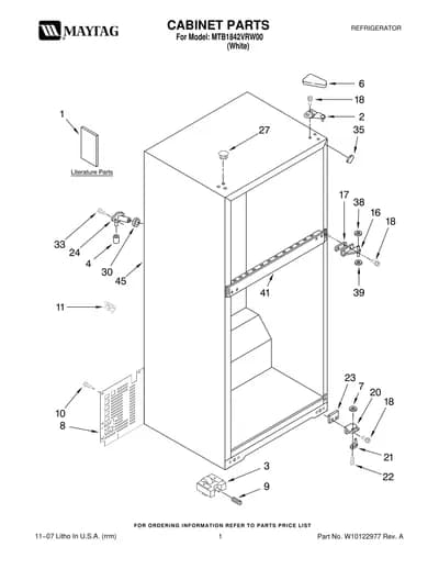 CABINET PARTS