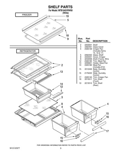 SHELF PARTS