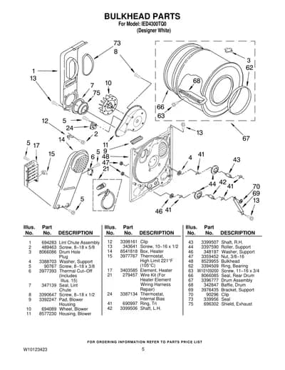 BULKHEAD PARTS