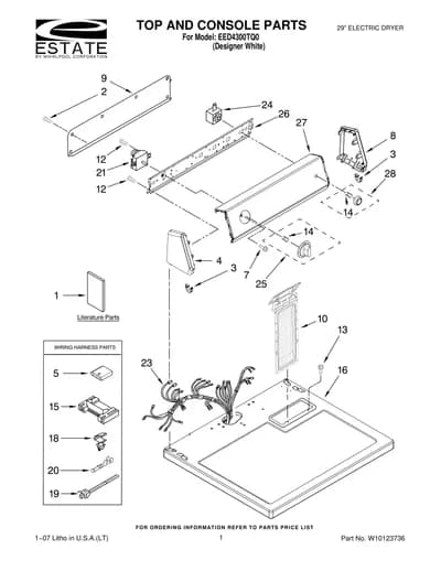 TOP AND CONSOLE PARTS