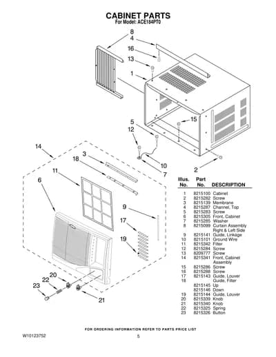 CABINET PARTS