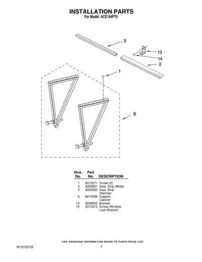 INSTALLATION PARTS
