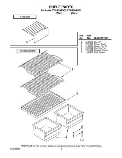 SHELF PARTS