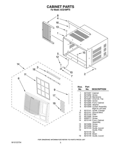 CABINET PARTS