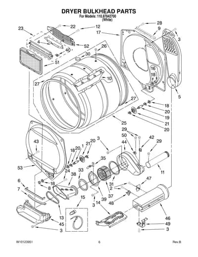 DRYER BULKHEAD PARTS