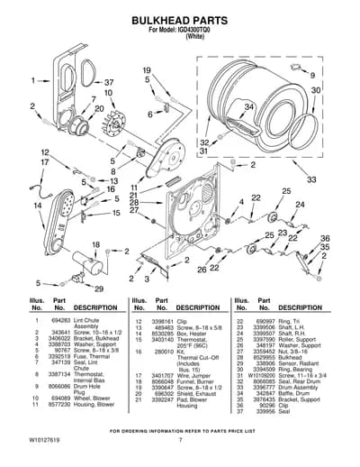 BULKHEAD PARTS
