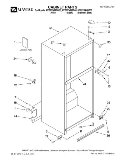 CABINET PARTS