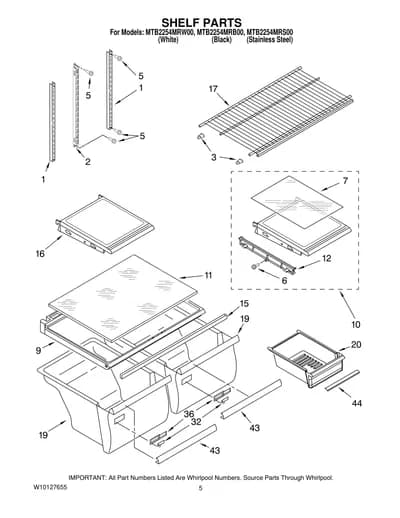 SHELF PARTS