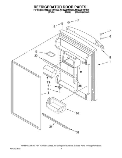 REFRIGERATOR DOOR PARTS