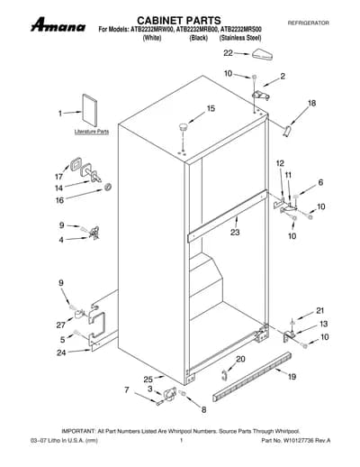 CABINET PARTS