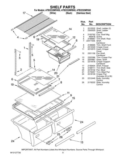 SHELF PARTS