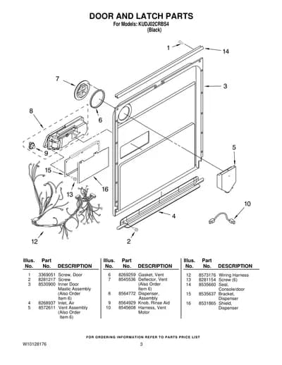 DOOR AND LATCH PARTS