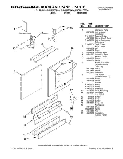 DOOR AND PANEL PARTS