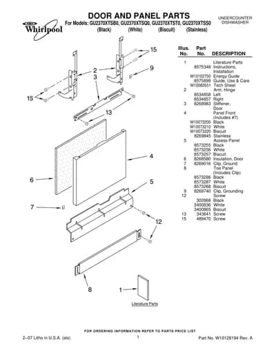 DOOR AND PANEL PARTS