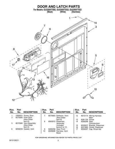 DOOR AND LATCH PARTS