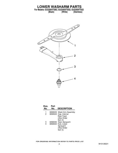 LOWER WASHARM PARTS