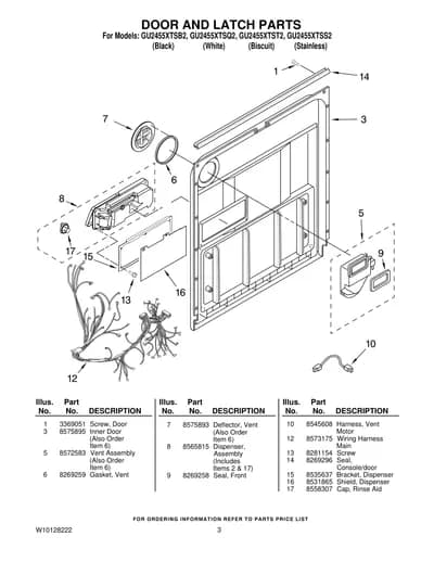 DOOR AND LATCH PARTS