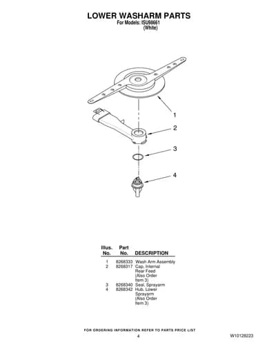 LOWER WASHARM PARTS