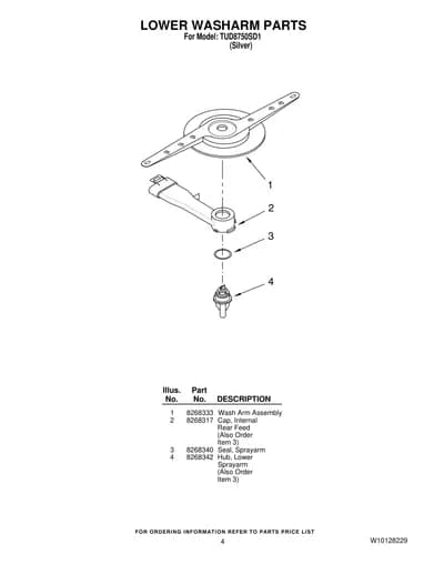 LOWER WASHARM PARTS