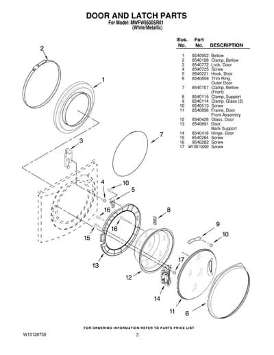 DOOR AND LATCH PARTS