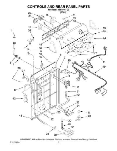 CONTROLS AND REAR PANEL PARTS