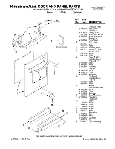 DOOR AND PANEL PARTS