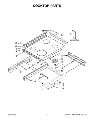 COOKTOP PARTS