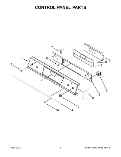 CONTROL PANEL PARTS