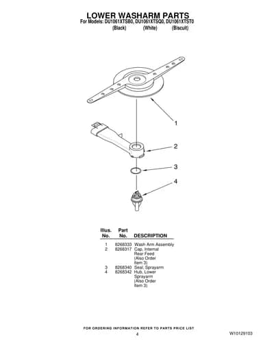 LOWER WASHARM PARTS