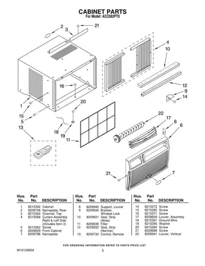 CABINET PARTS