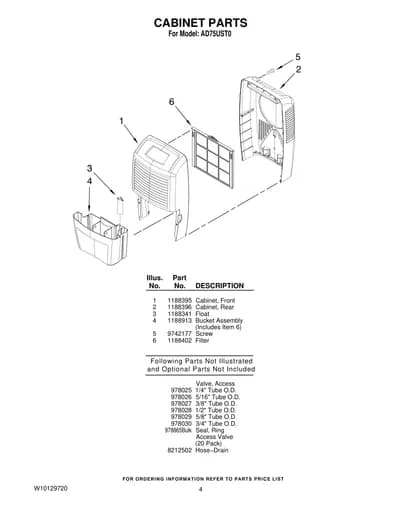 CABINET PARTS