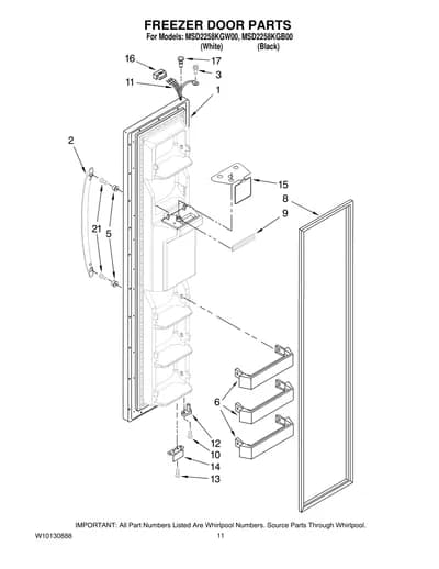 FREEZER DOOR PARTS