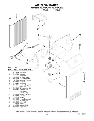AIR FLOW PARTS