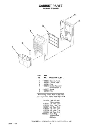 CABINET PARTS