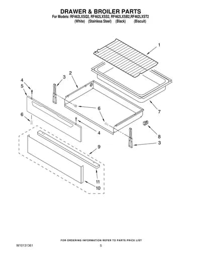 DRAWER & BROILER PARTS
