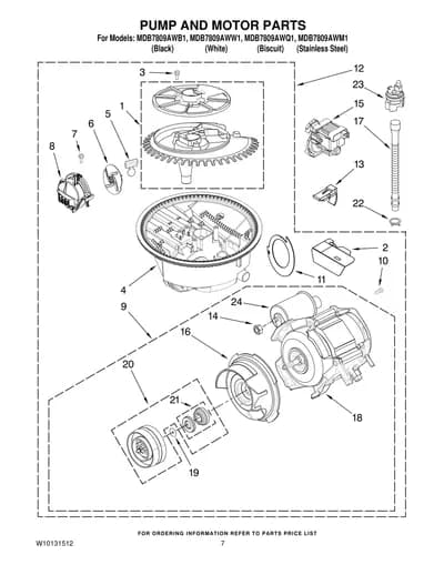 PUMP AND MOTOR PARTS