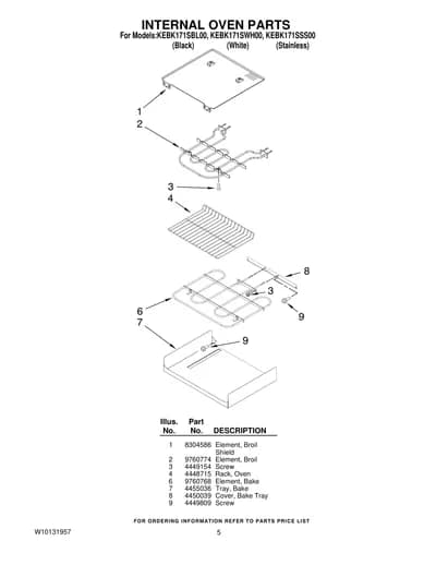 INTERNAL OVEN PARTS