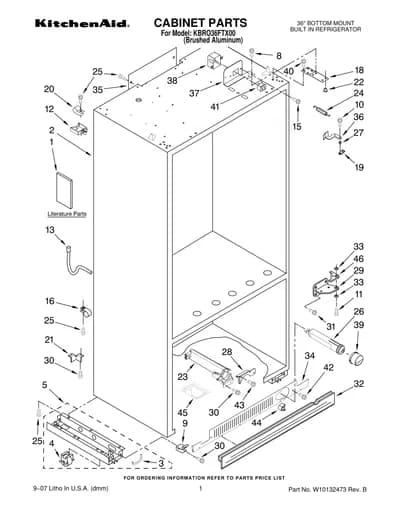 CABINET PARTS