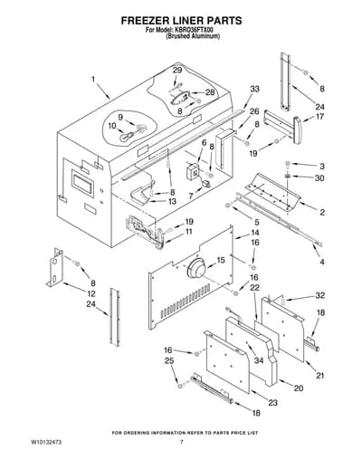 FREEZER LINER PARTS