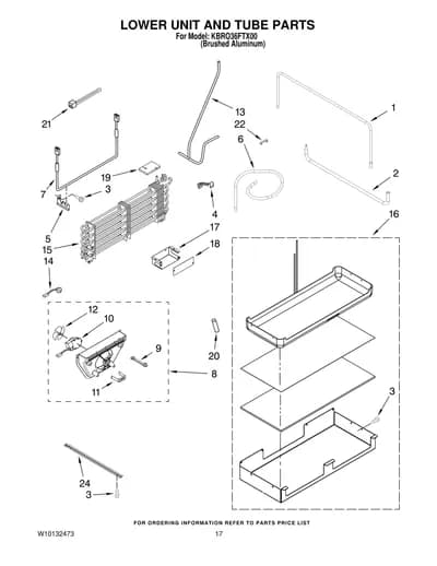 LOWER UNIT AND TUBE PARTS