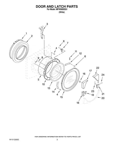 DOOR AND LATCH PARTS