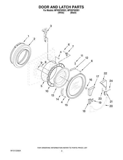 DOOR AND LATCH PARTS